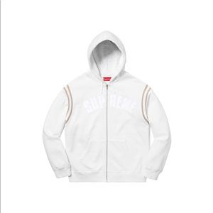 Supreme jet sleeve zip up hoodie